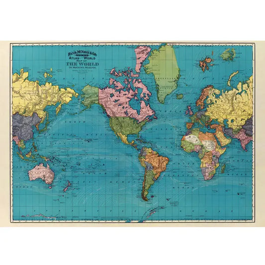 World Map - Wrapping Paper