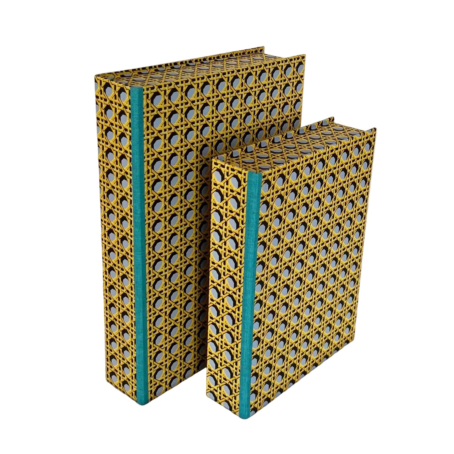 A4 Boxfile - Regency Caning Wedgwood Blue