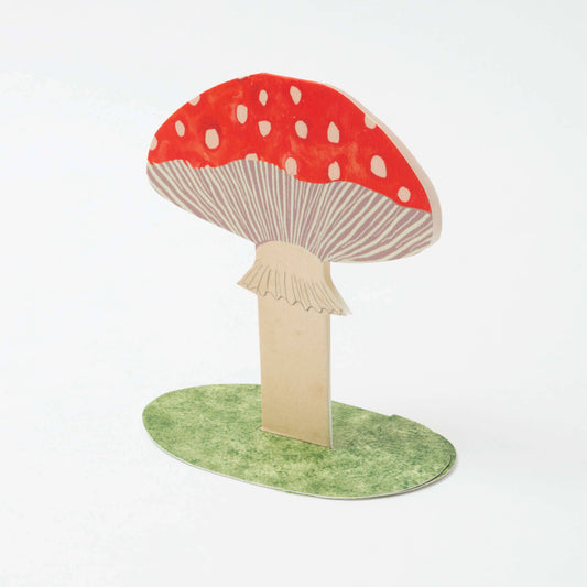 Toadstool Stand-Up Greeting Card