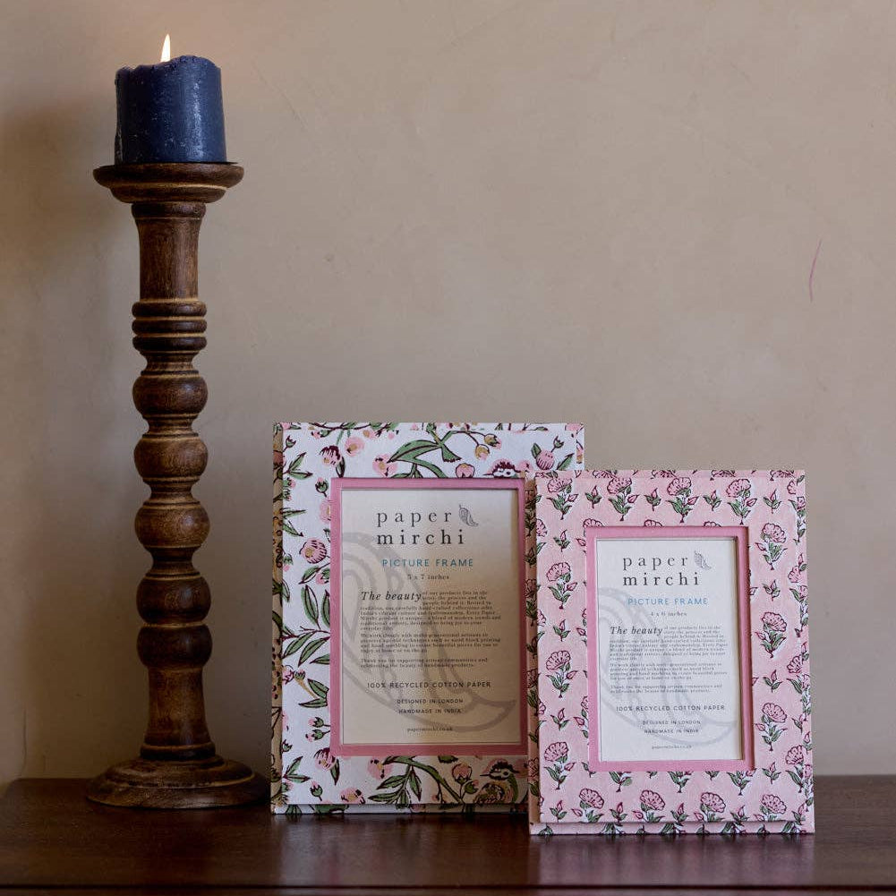 Block Printed Picture Frame- Ditsy Floral