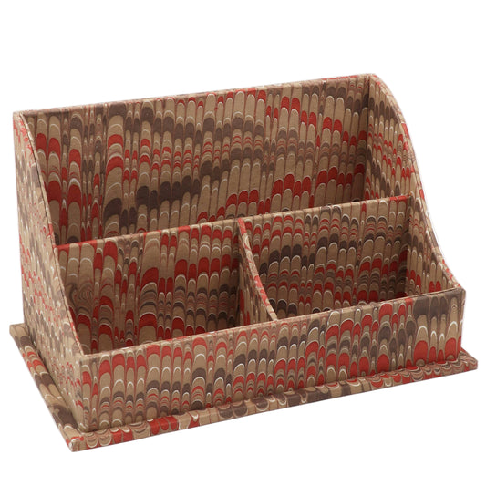 Marbled Wave Letter Sorter: Mountains Ochre