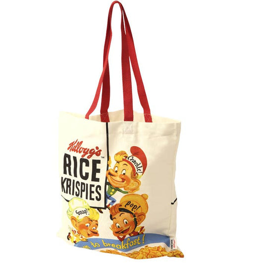 Vintage Kellogg's Rice Krispies Snap Crackle & Pop Tote Bag