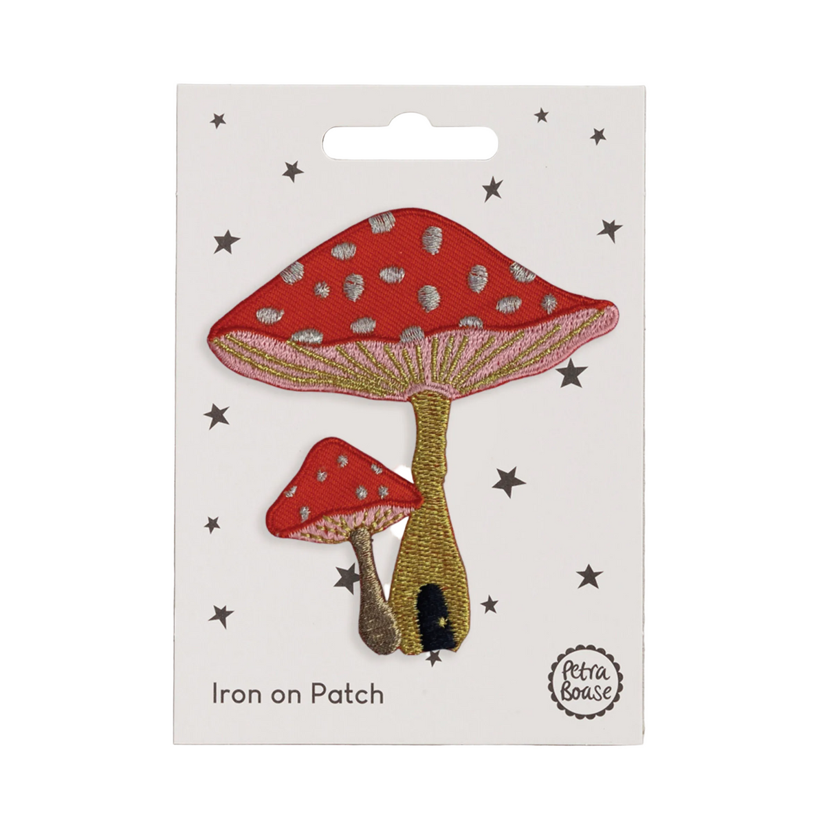Embroidered Toadstools Embroidered Toadstools Iron-on Patch β Pentreath & Hall
