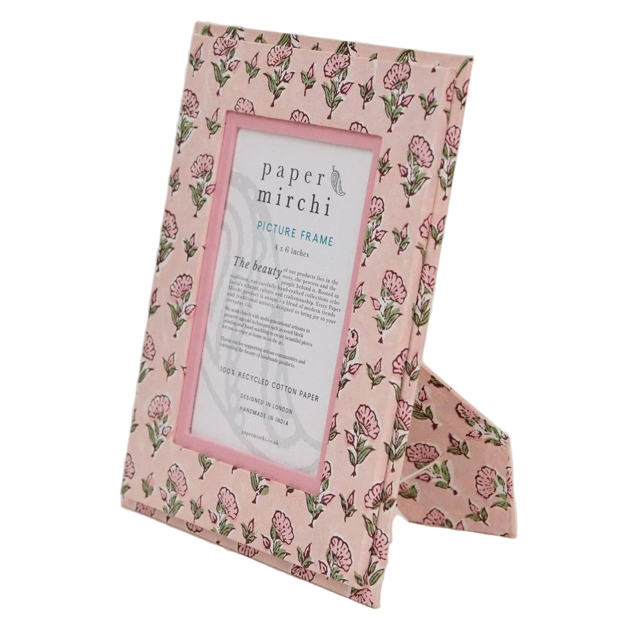 Block Printed Picture Frame- Ditsy Floral