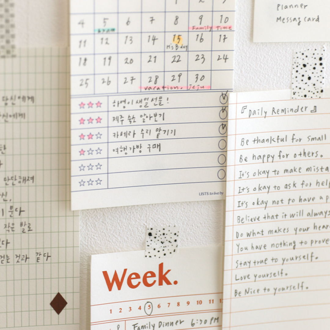 Paperian Lists To Live by 'Weekly' Memo Pad
