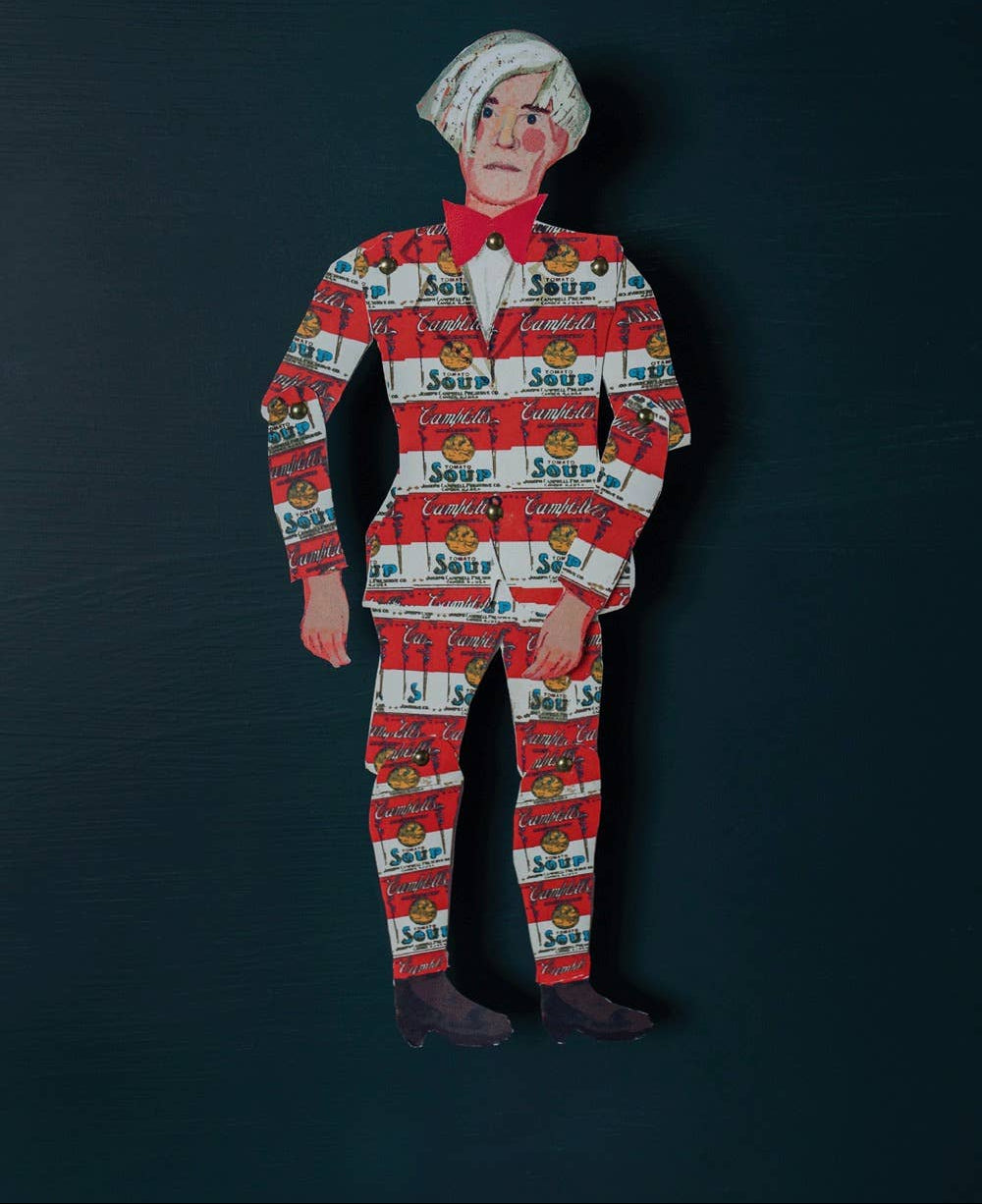 Cut & Make Paper Puppet - Artist Series - Andy Warhol Cut