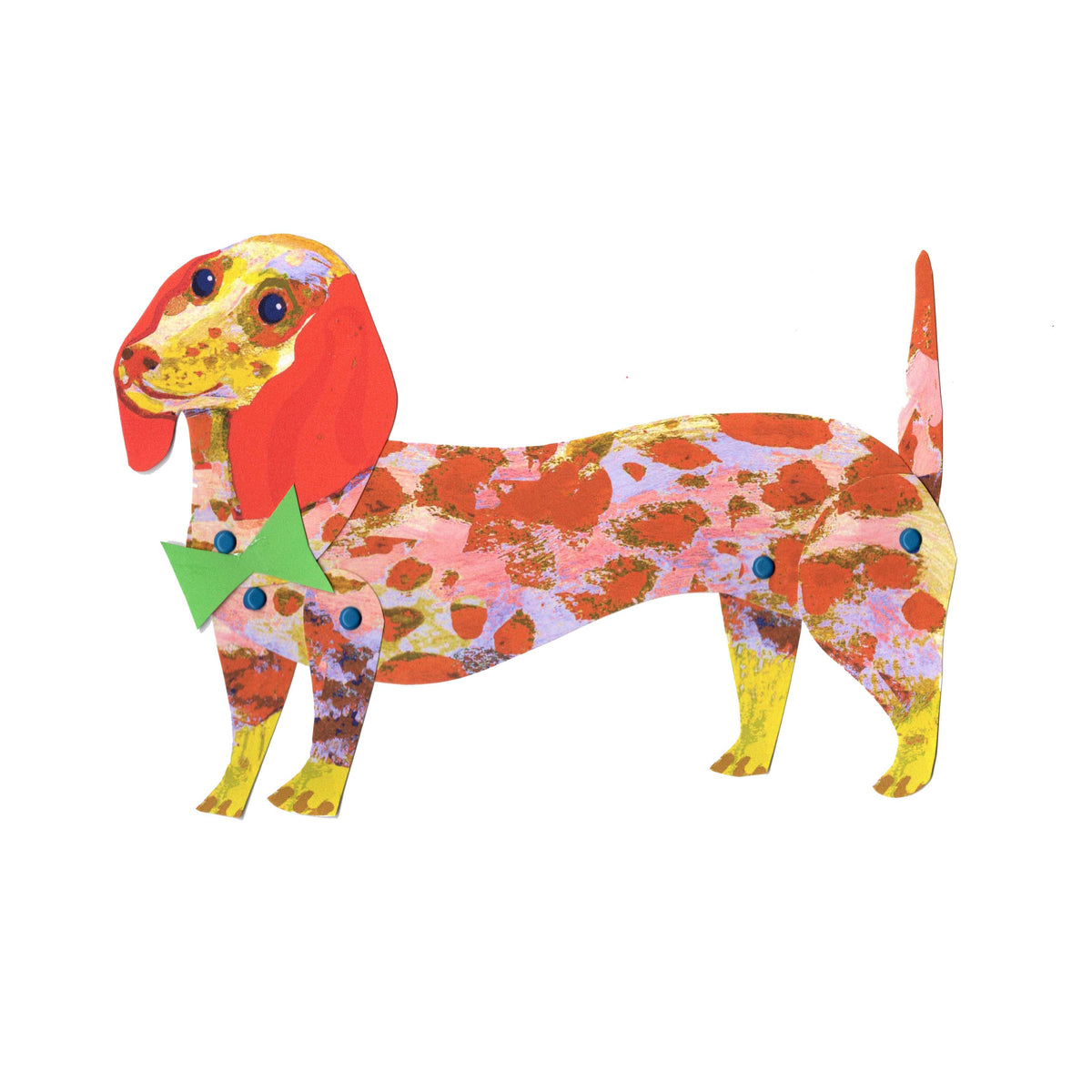 Cut & Make Paper Dachshund Puppet