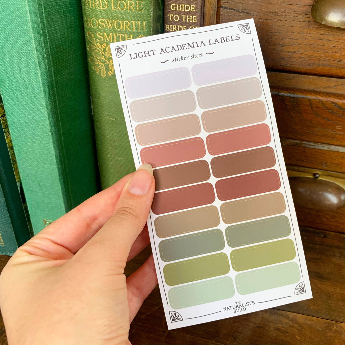 Light Academia Label Sheet