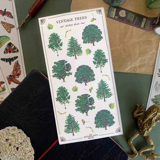 Vintage Trees Sticker Sheet