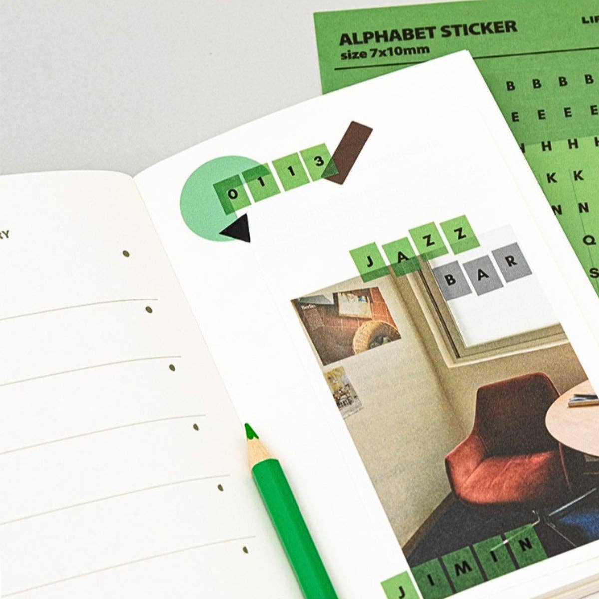 LIFE & PIECES Alphabet Sticker Set