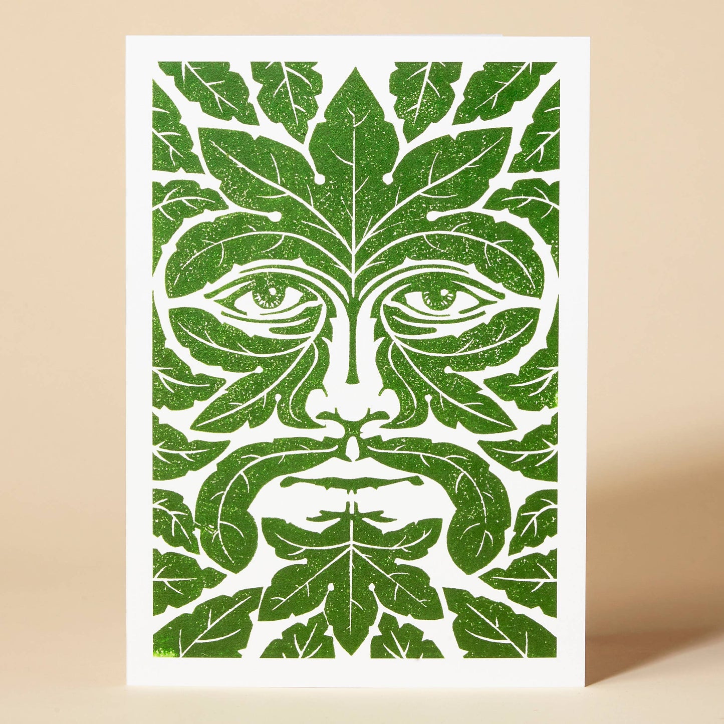 Green Man Greeting Card