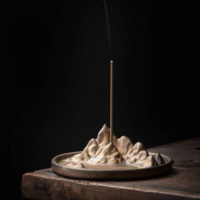 Golden Mountain Incense Holder