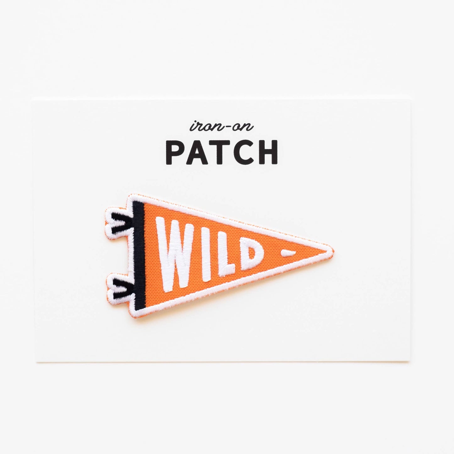 Embroidered 'Wild' Flag Iron-on Patch