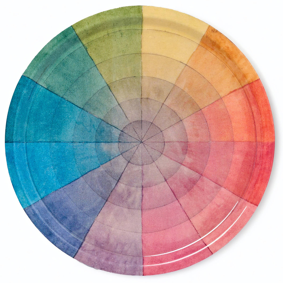 Color Wheel Hall Reed Large Enamel Tray - Vintage Colour Wheel – Pentreath & Hall