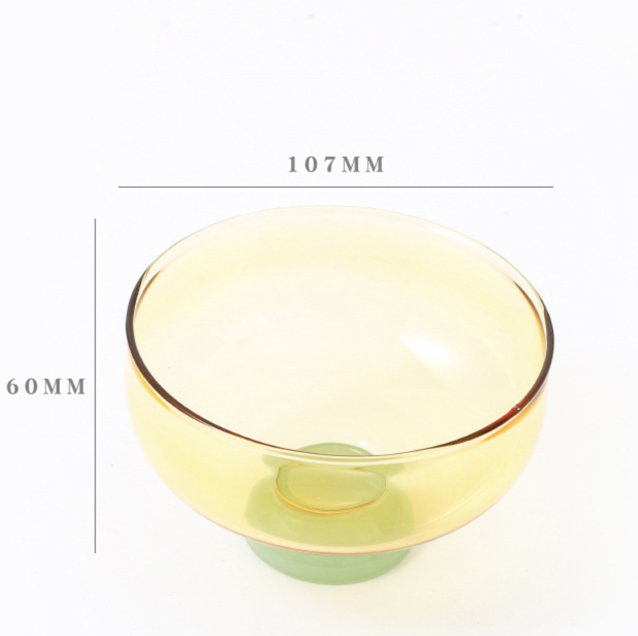 Glass Bowl: Yellow