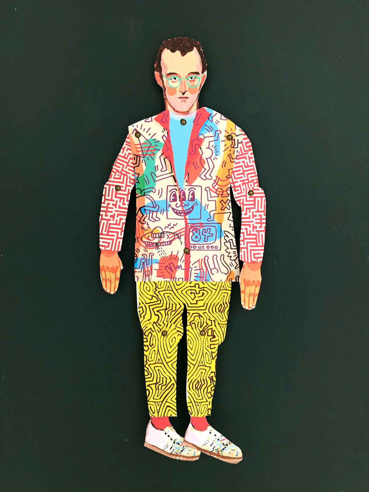 Cut & Make Paper Puppet - Artist Series - Keith Haring