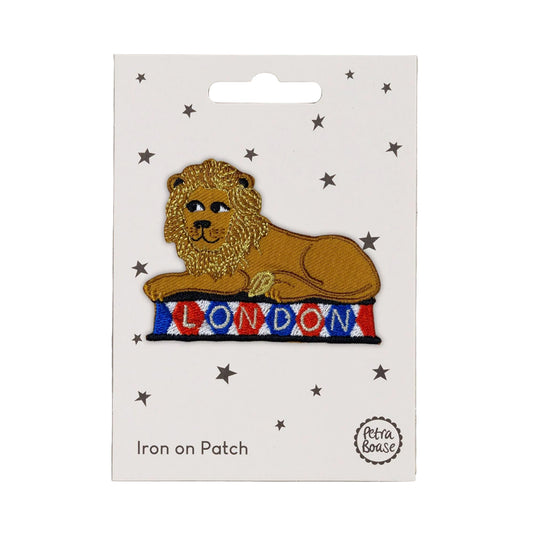 Embroidered London Lion Iron-on Patch