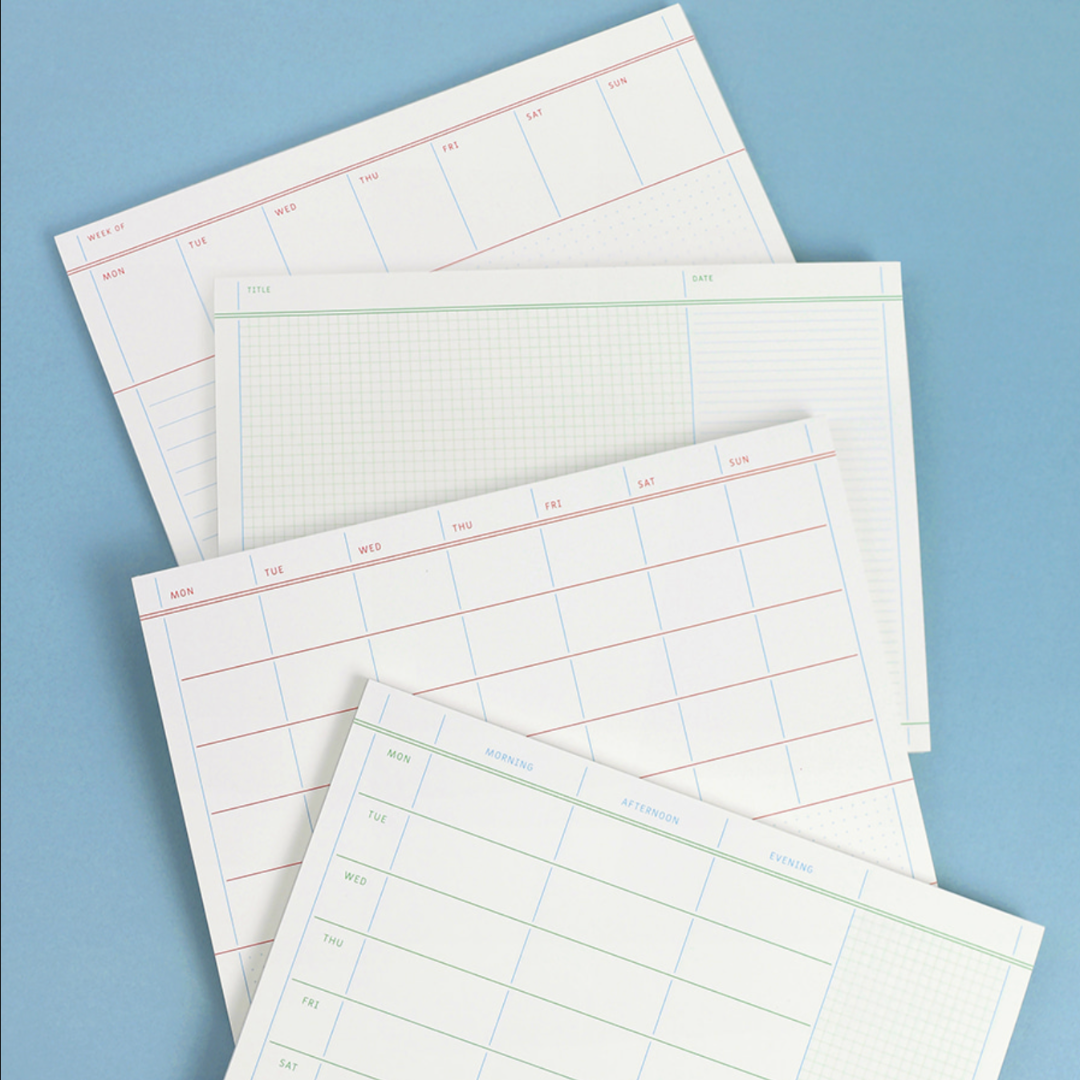 Paperian Flat A5 'Weekly' Notepad