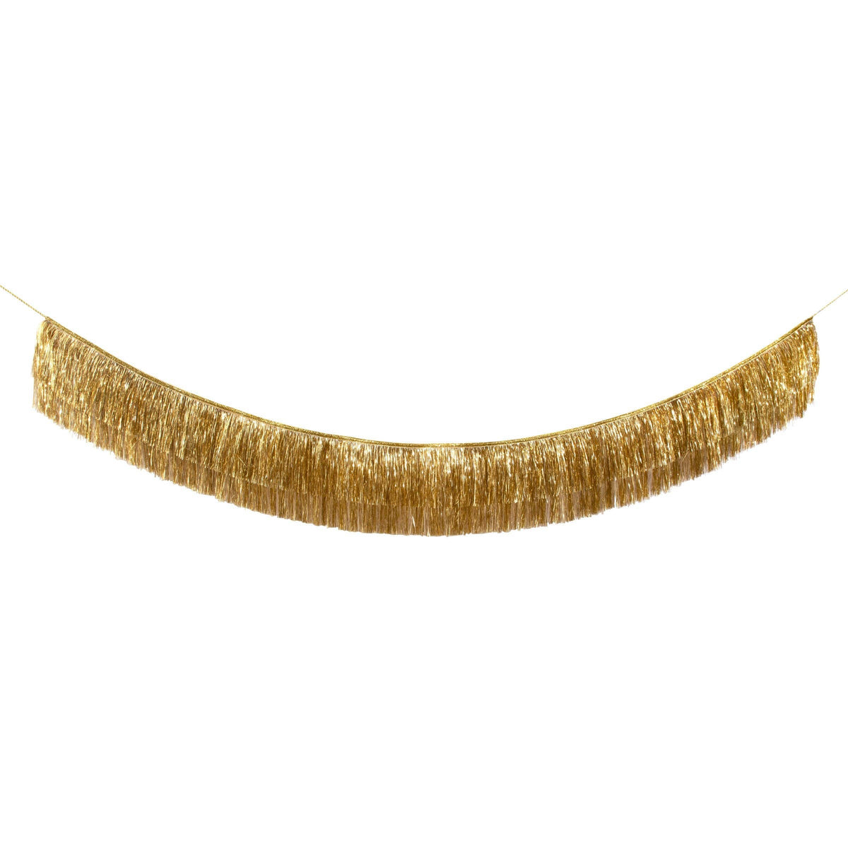 Gold Tinsel Fringe Garland - 6ft