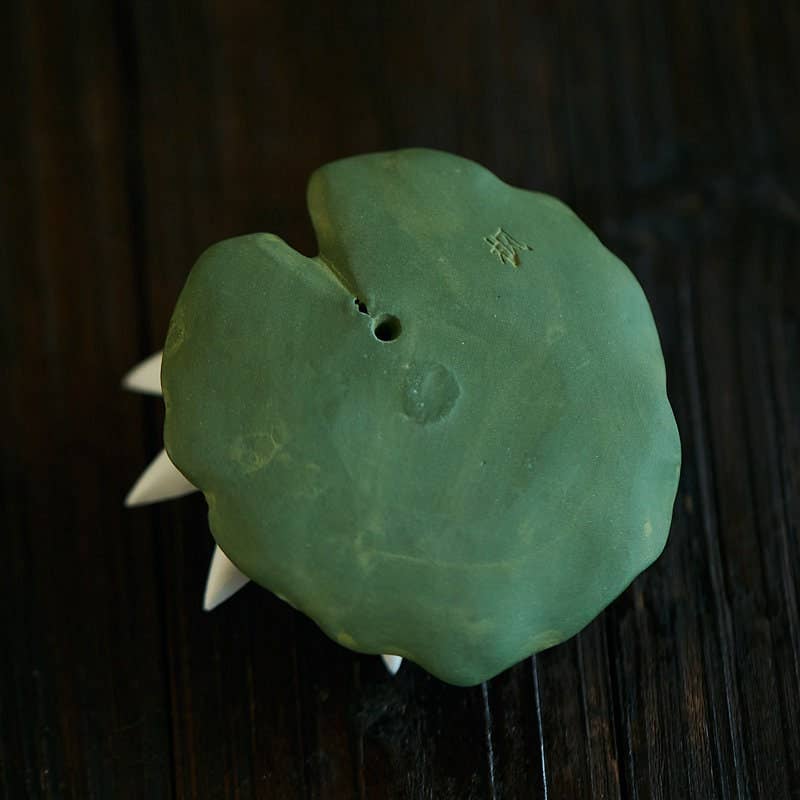 Ceramic White Lotus Incense Holder