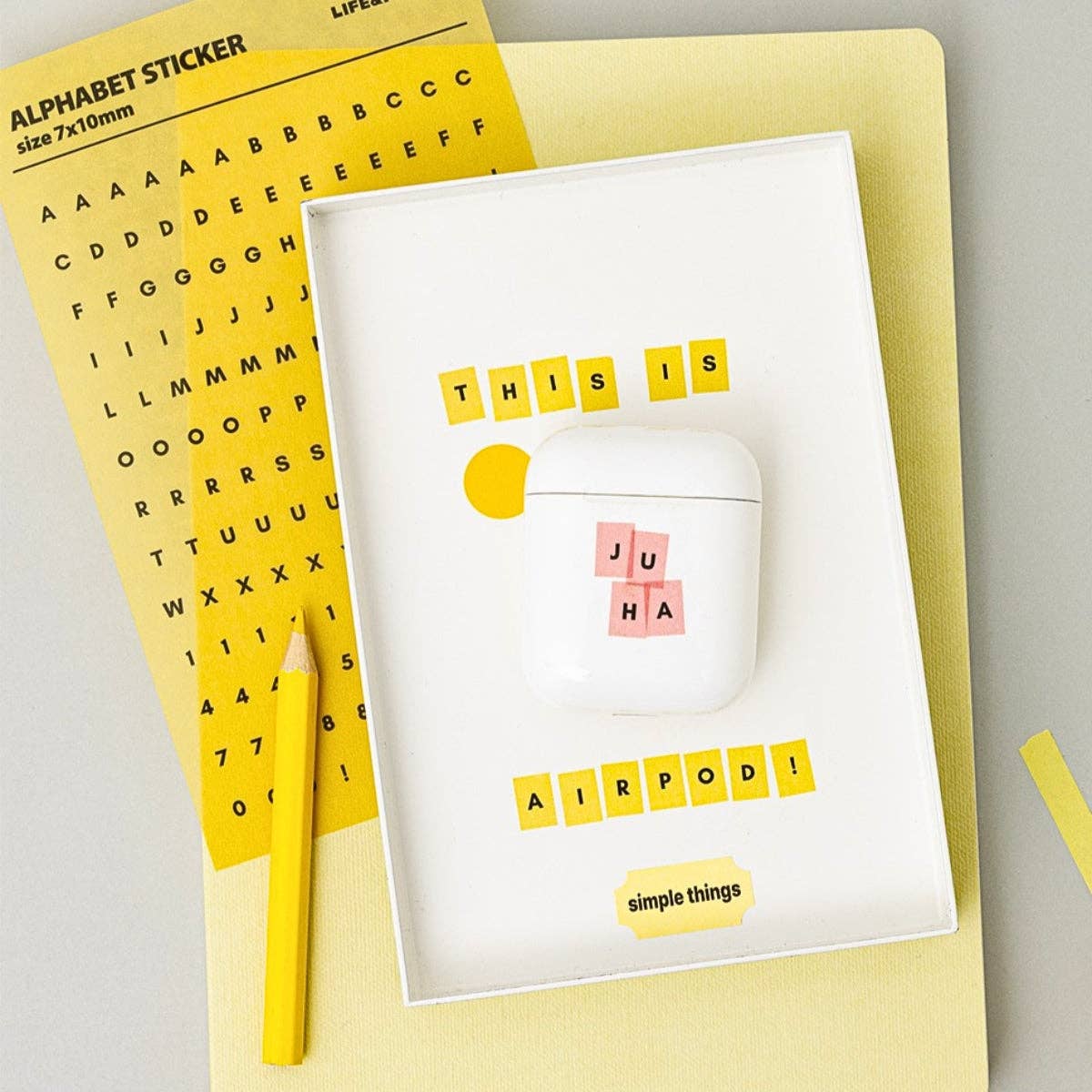 LIFE & PIECES Alphabet Sticker Set