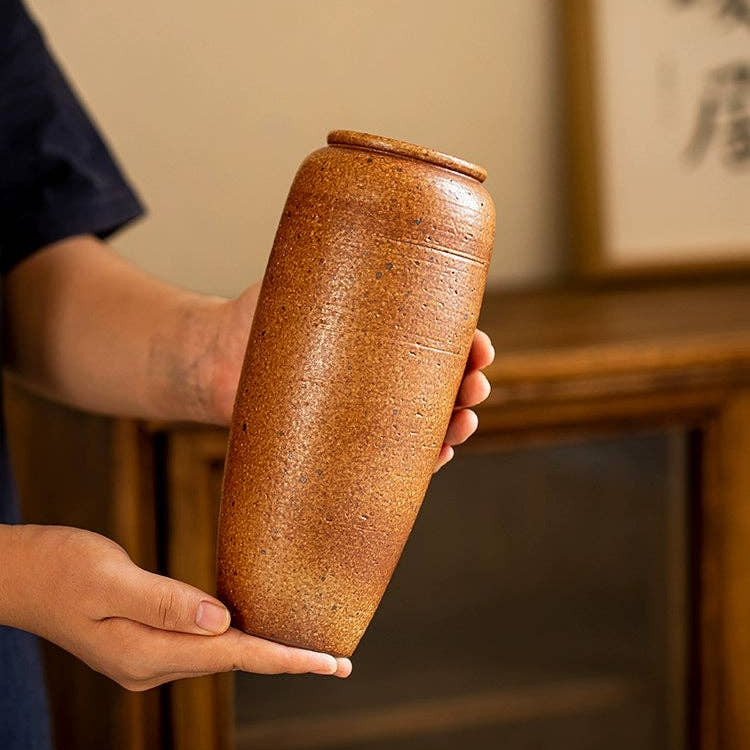 Handmade Stoneware Brown Vase I