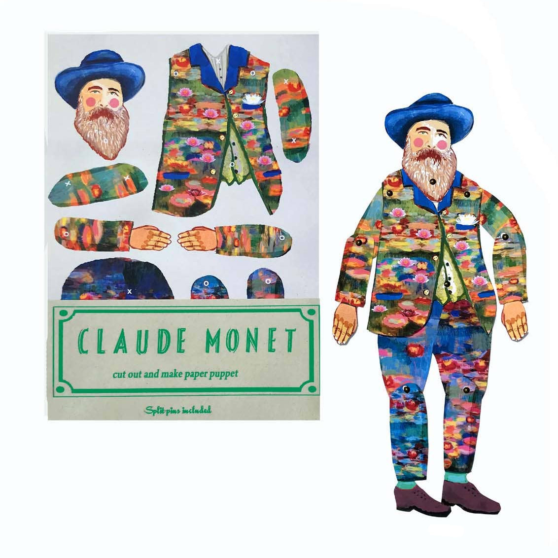 Cut & Make Paper Puppet - Artist Series - Claude Monet