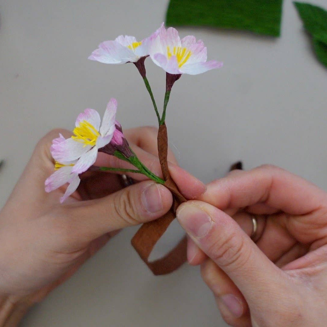 Make Your Own Crepe Paper Cherry Blossom