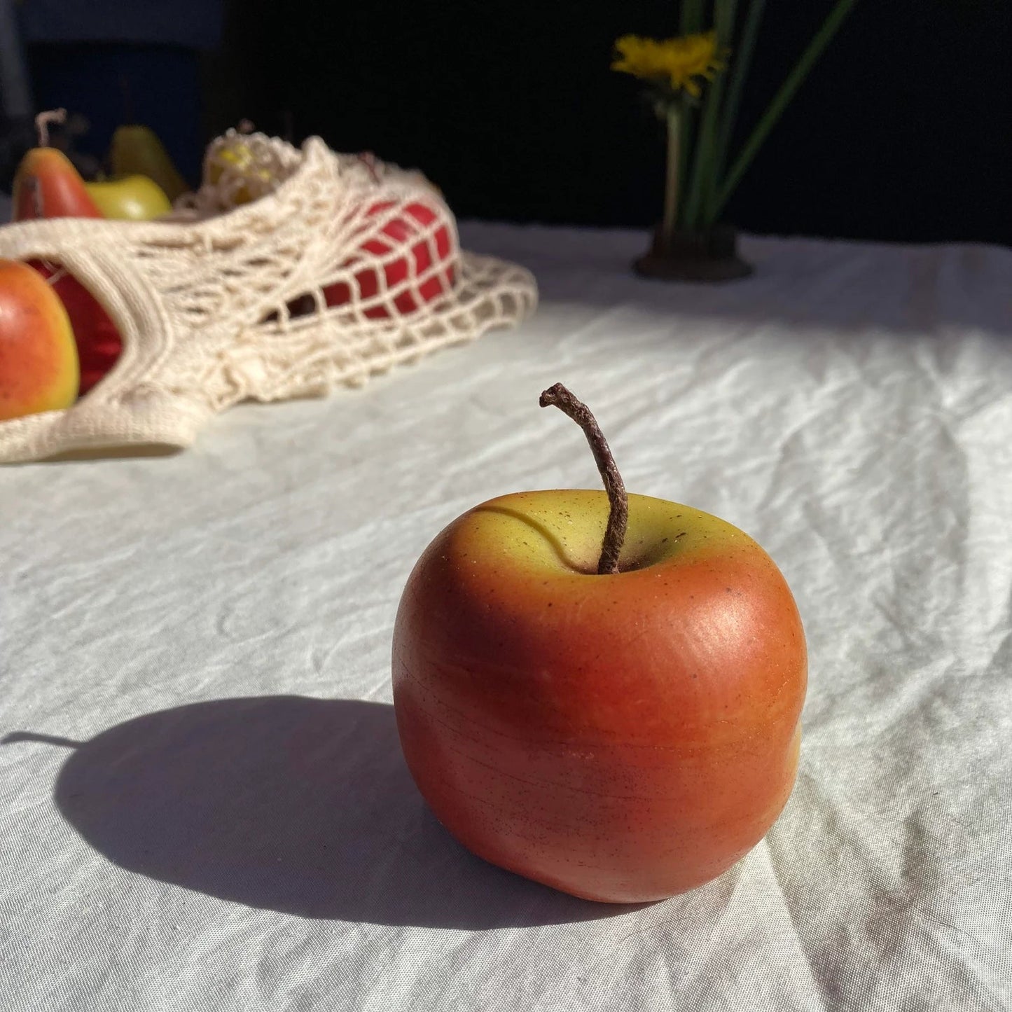 Large Apple Candle