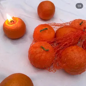 Medium Orange Candle