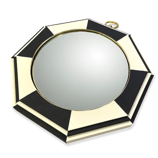 Large Octagon - Handpainted Black & White