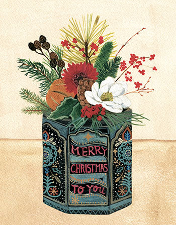 Christmas Tin - Pack of 6 Christmas Cards