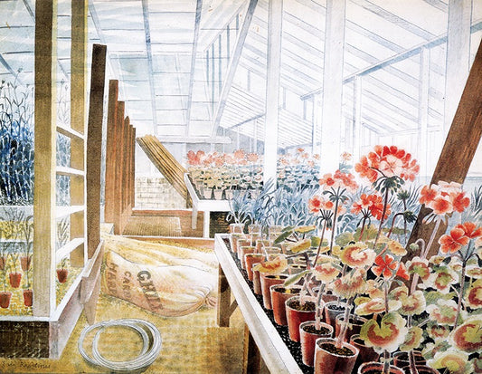 Geraniums and Carnations, 1938 by Eric Ravilious - Greeting Card