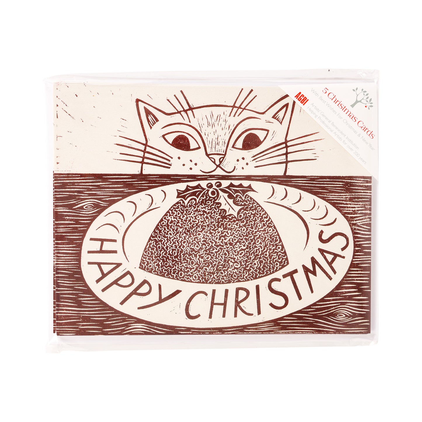 Christmas Cat by Emily Suttin - Pack of 6 Christmas Cards