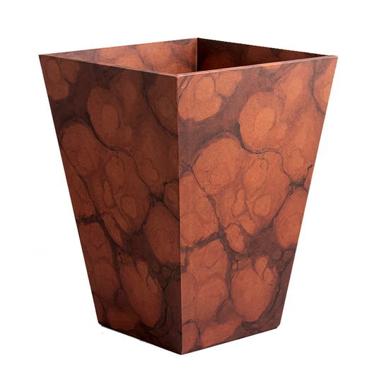 Waste Paper Bin - Rosso Verona