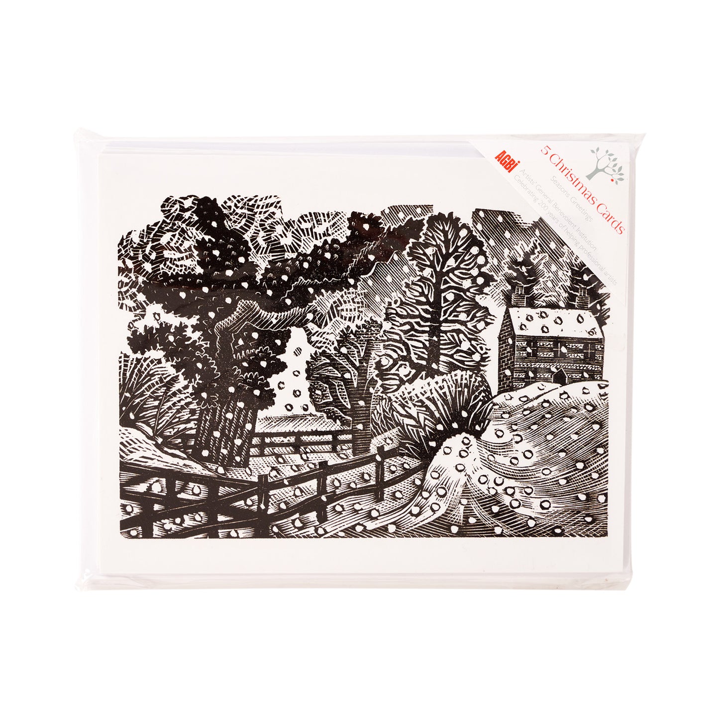 Considerable Falls of Snow by Eric Ravilious - Pack of 6 Christmas Cards