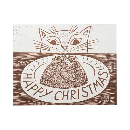 Christmas Cat by Emily Suttin - Pack of 6 Christmas Cards