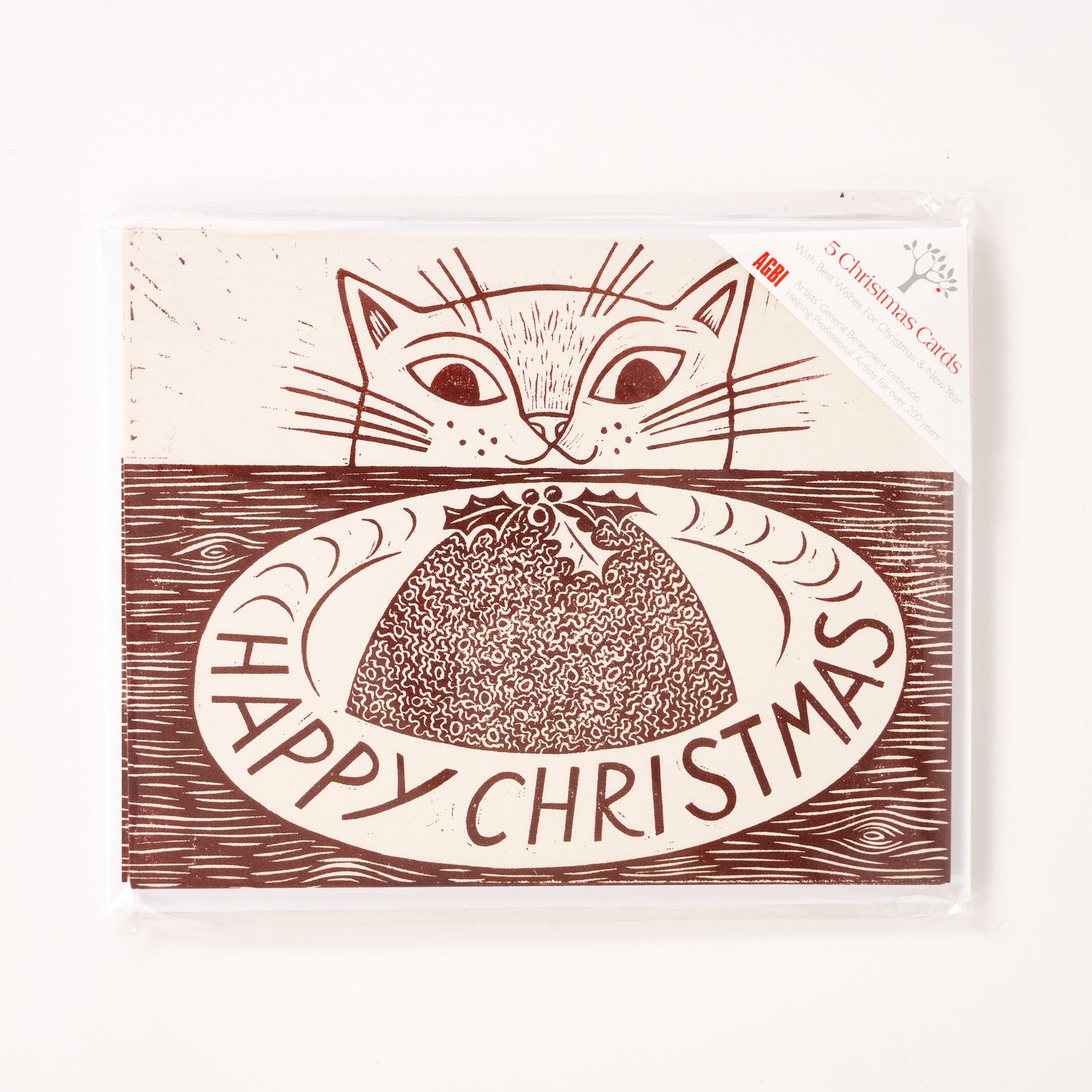 Christmas Cat by Emily Suttin - Pack of 6 Christmas Cards