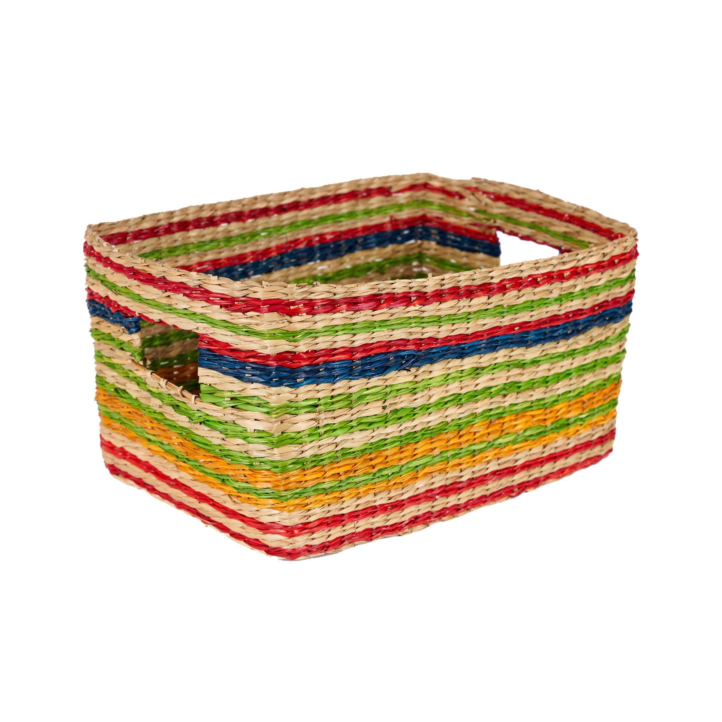 Striped Seagrass Basket - X Small