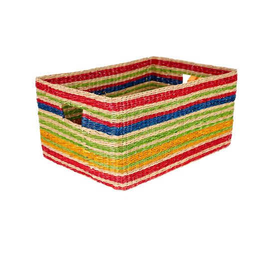 Striped Seagrass Basket - X LARGE