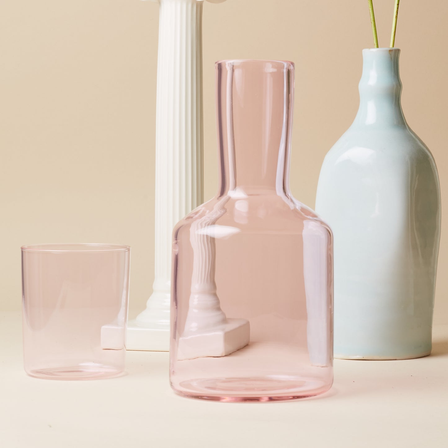 Carafe & Glass - Pink