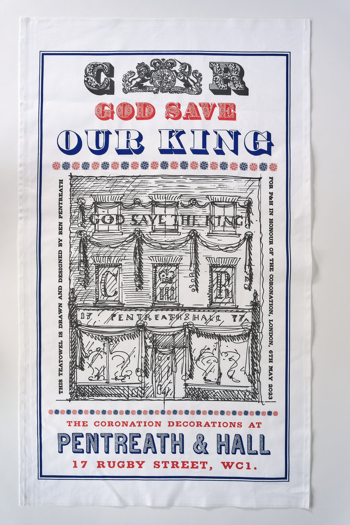 Pair of P&H Coronation Shopfront Tea Towels