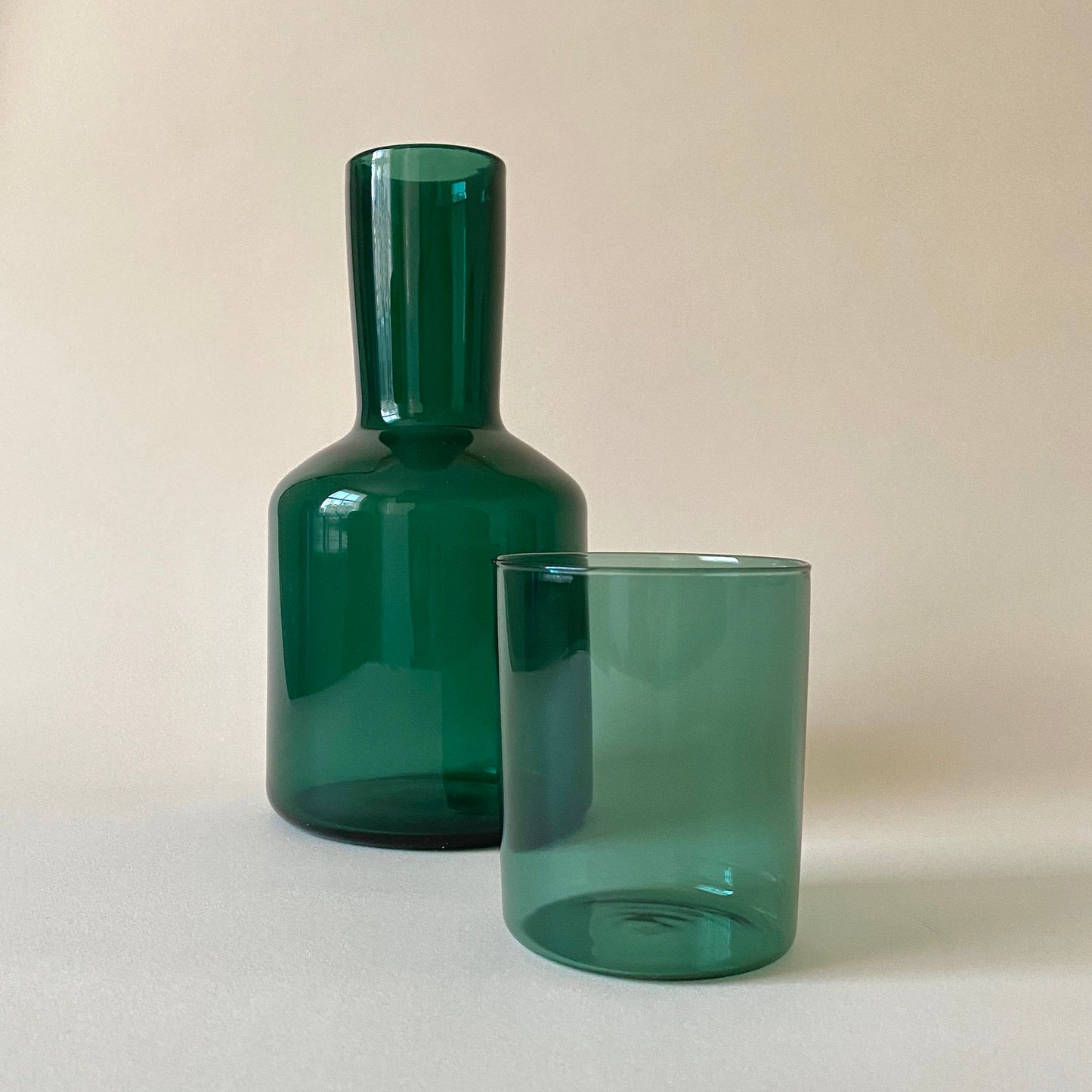 Carafe & Glass - Teal