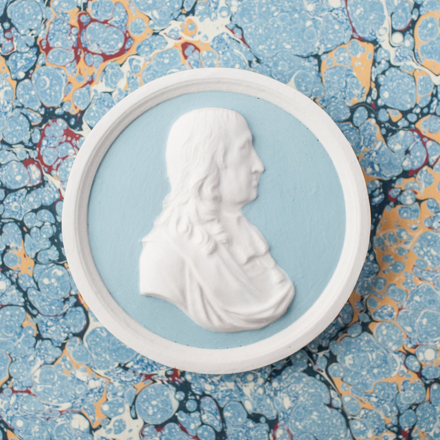 Benjamin Franklin Portrait Plaque