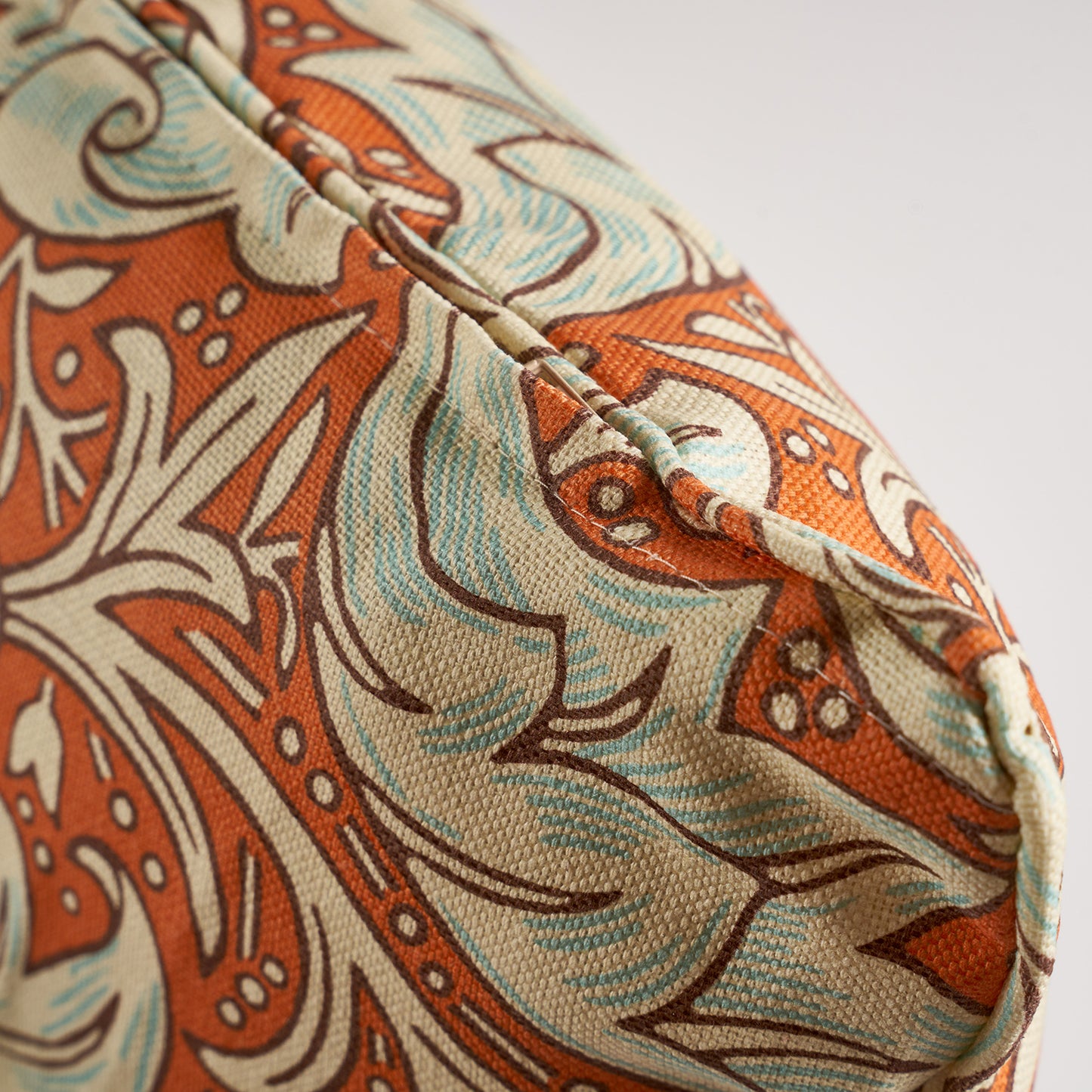 'Bachelors Button' Burnt Orange Cushion - Cornubia Collection