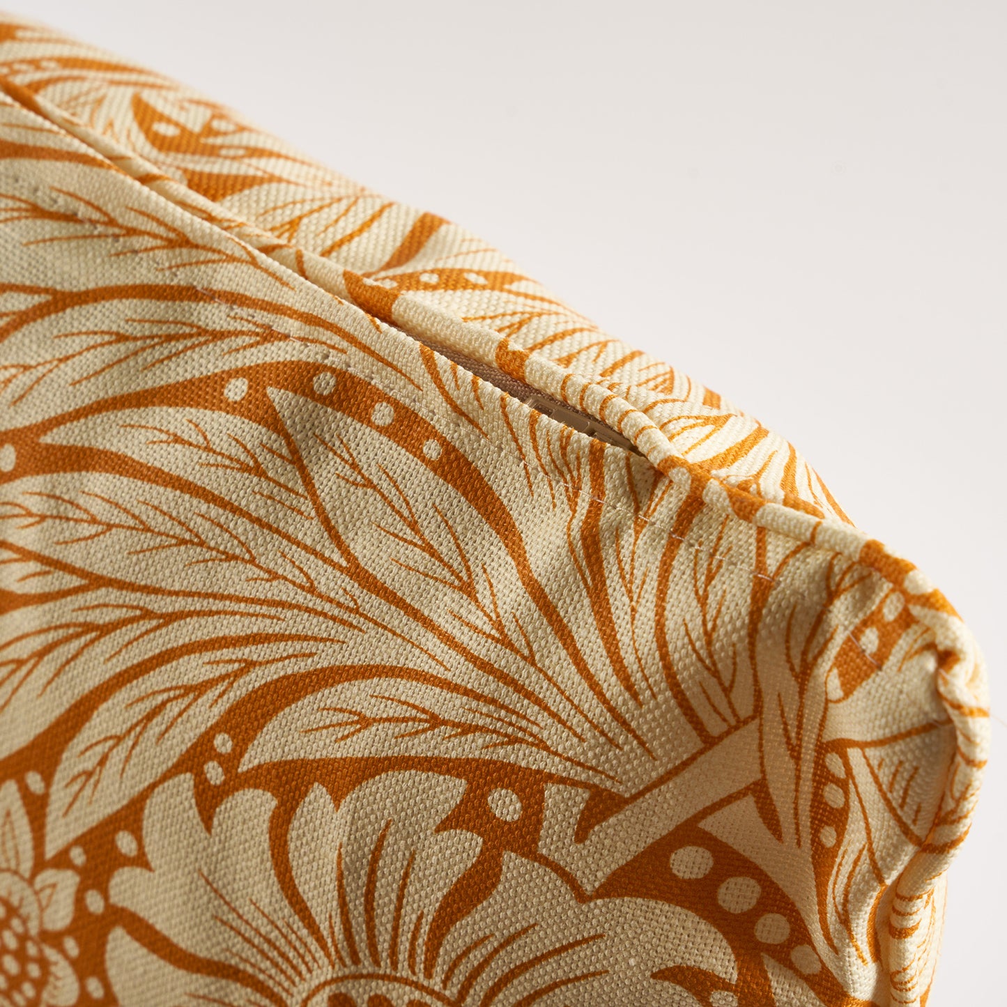 'Marigold' Cream/Orange Cushion - Cornubia Collection