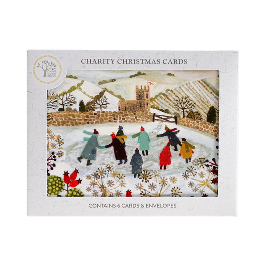 Skating Pond by Vanessa Bowman - Pack of 6 Christmas Cards