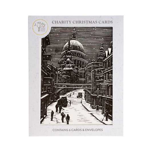 London Snow by Estate of Gwen Raverat - Pack of 6 Christmas Cards