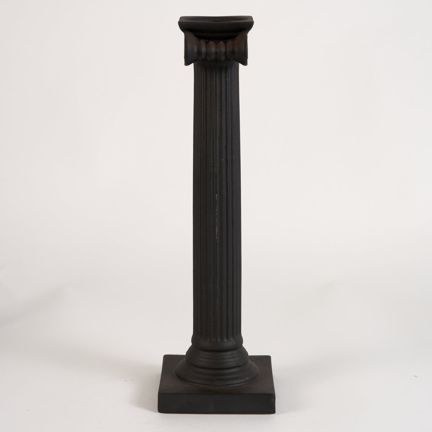 Black Basalt Ionic Column Candlestick