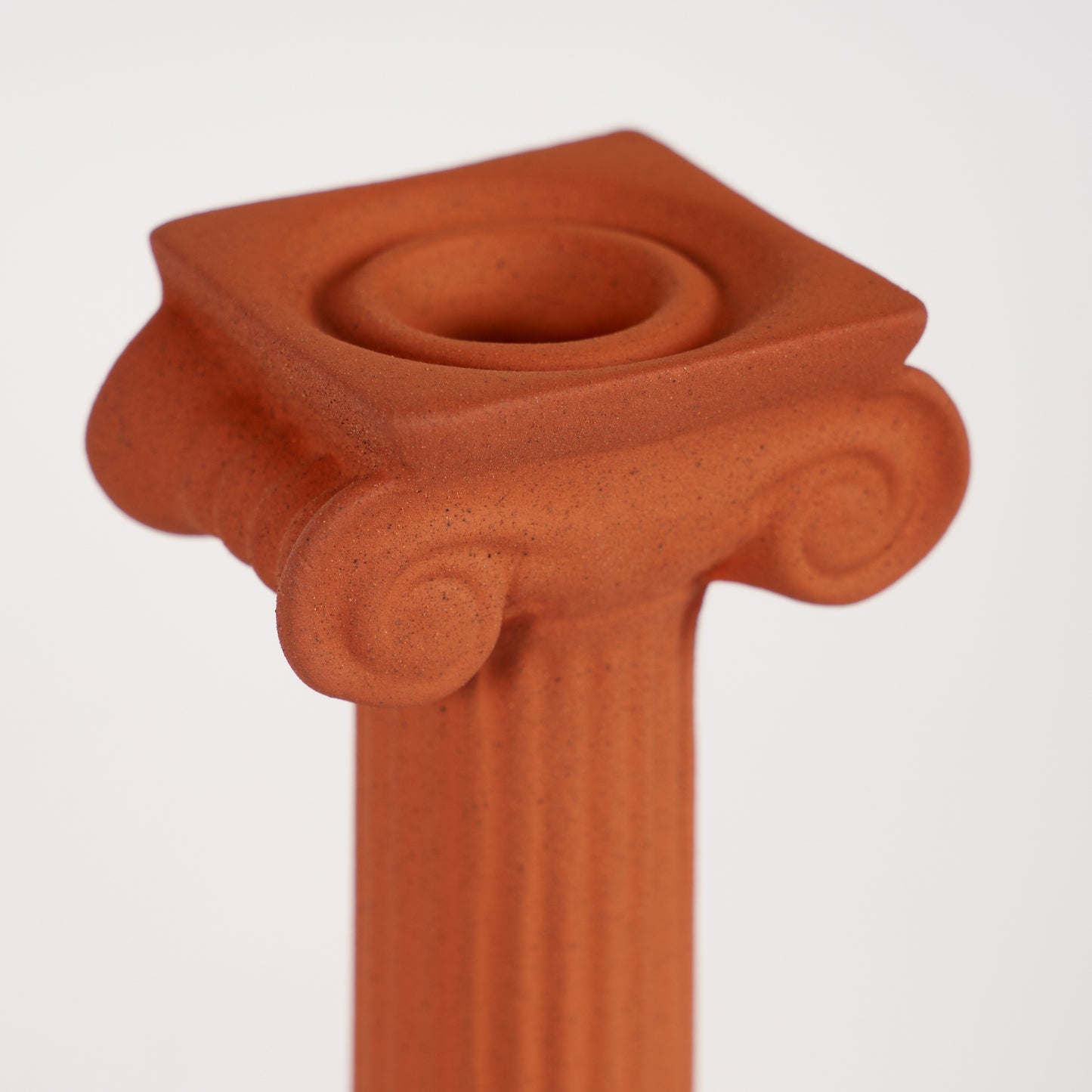 Terracotta Ionic Column Candlestick